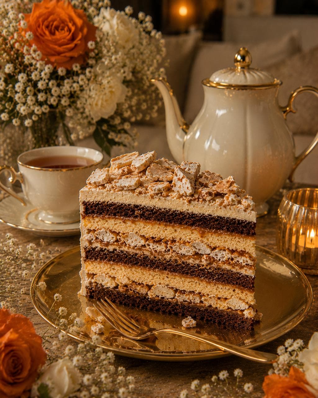 Karamelltraum-Torte mit Vanille-Buttercreme und Karamell-Einlage von Bavaria Cake Landshut