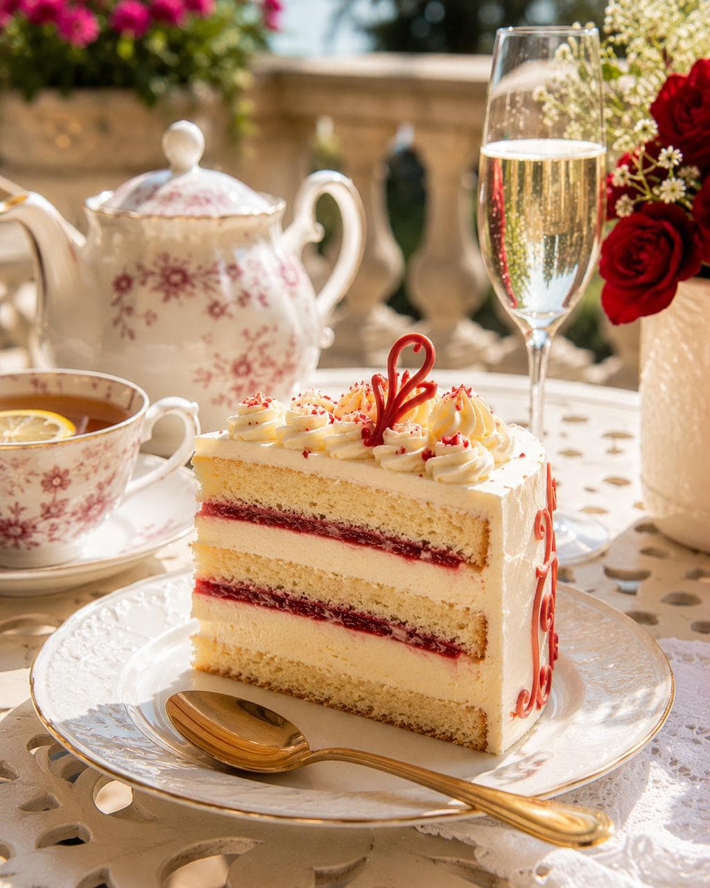 Liebesbeweis-Torte mit Vanillecreme und Erdbeer-Einlage von Bavaria Cake Landshut