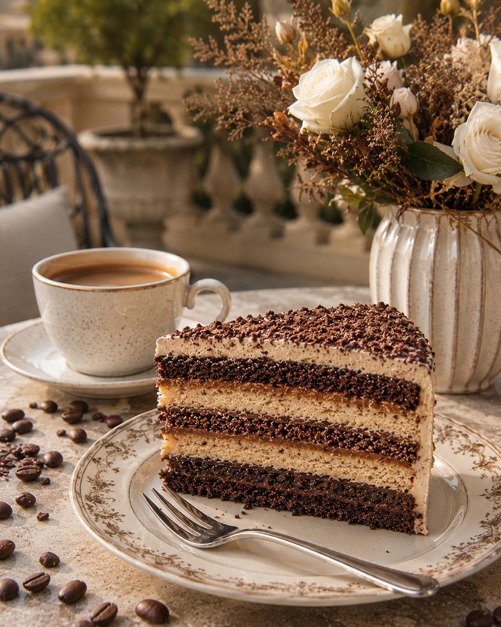 Moka-Poesie-Torte mit Vanille- und Mokkacreme von Bavaria Cake Landshut
