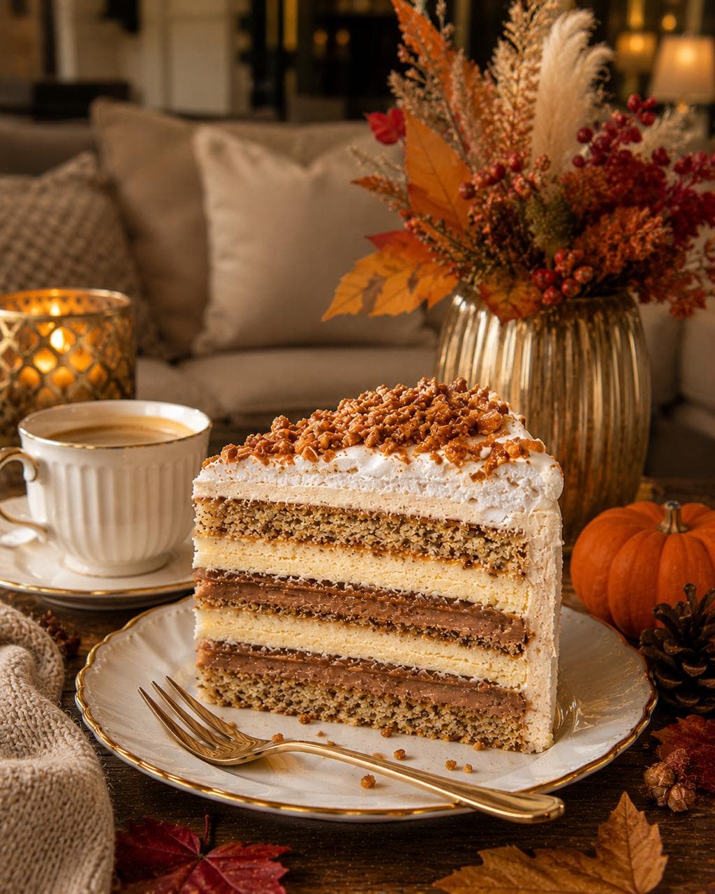 Nougat-Genuss-Torte mit Vanille- und Nougatbuttercreme von Bavaria Cake Landshut