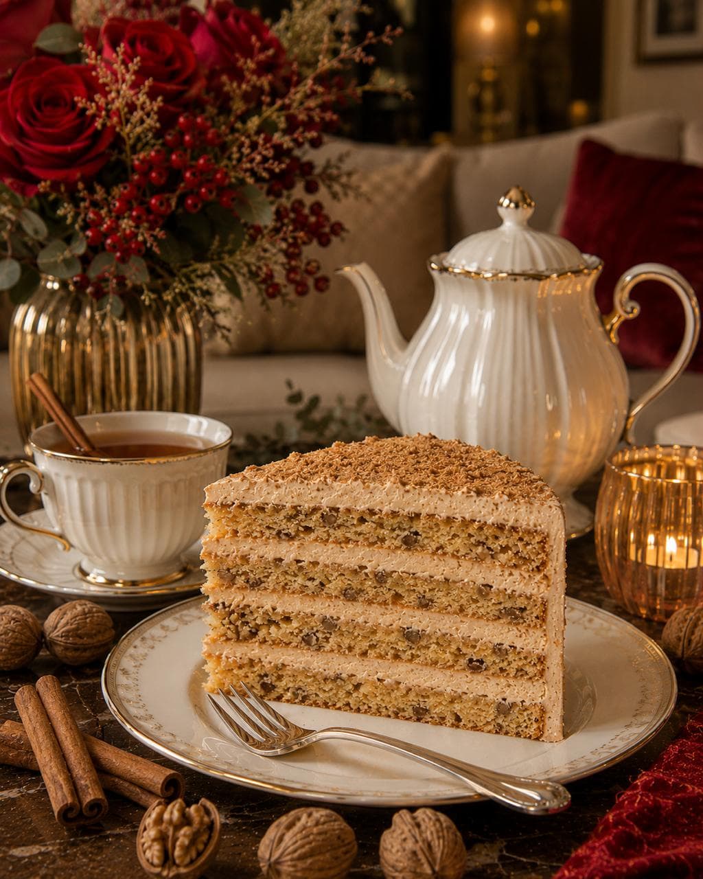 Sanfte Verführung-Torte mit Honigbiskuit und Zimtbuttercreme von Bavaria Cake Landshut