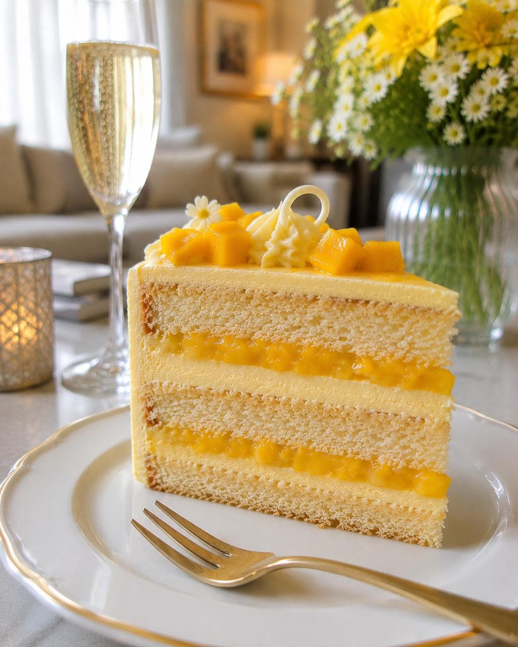 Südsee-Torte mit exotischer Maracuja-Creme und Mango-Einlage von Bavaria Cake Landshut