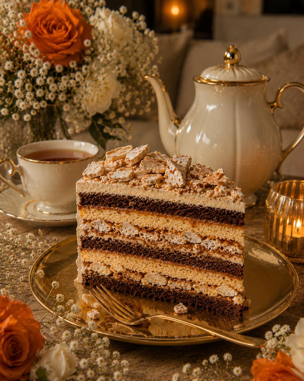 Karamelltraum-Torte mit Vanille-Buttercreme und Karamell-Einlage von Bavaria Cake Landshut